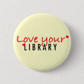 Liebe Ihre Bibliothek Button (Vorderseite)