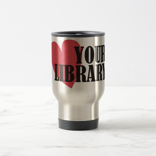 Liebe Ihre Bibliothek Reisebecher (Mittel)