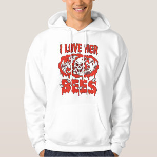 Liebe ihre Bienen Schädel Geist Fledermaus Blut tr Hoodie