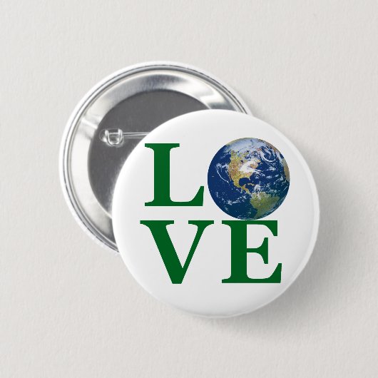 Liebe Ihre Erde Button (Vorne & Hinten)
