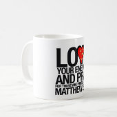 LIEBE IHRE FEINDE KAFFEETASSE (Vorderseite Links)