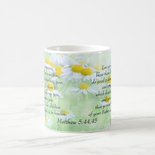Liebe Ihre Feinde - Matthew-5:44,45 Kaffeetasse (Mittel)