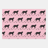 Liebe Ihre Katze Rosa und Schwarze Katze Geschenkpapier Set (Vorderseite)