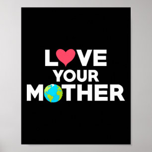 Liebe Ihre Mutter Erde Hipster Hippie Öko-freundli Poster