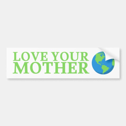 Liebe Ihre Mutter - Kleine Umwelt Autoaufkleber (Vorne)