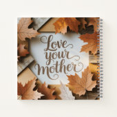 Liebe Ihre Mutter Luxus Herbstlaube Premium Art Notizblock (Rückseite)