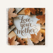 Liebe Ihre Mutter Luxus Herbstlaube Premium Art Notizblock (Vorderseite)