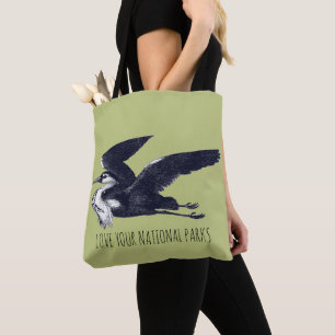 Liebe Ihre Nationalparks Grau Heron Tasche