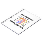 Liebe Ihre Nieren Sie sind lebenswichtig (Nephron) Notizblock (Linke Seite)