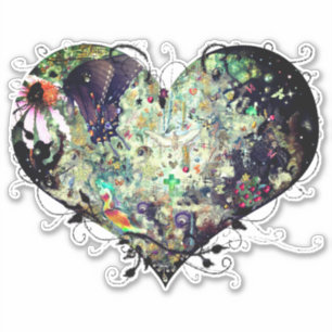 Liebe Ihre Welt Aufkleber