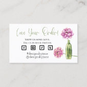 Liebe Ihrer Bestellung Einsteckkarte für kleine Un Visitenkarte (Vorderseite)