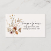 Liebe Ihrer Bestellung Einsteckkarte für kleine Un Visitenkarte (Rückseite)