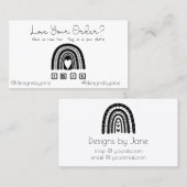 Liebe Ihrer Bestellung Einsteckkarte für kleine Un Visitenkarte (Vorne/Hinten)