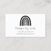 Liebe Ihrer Bestellung Einsteckkarte für kleine Un Visitenkarte (Rückseite)