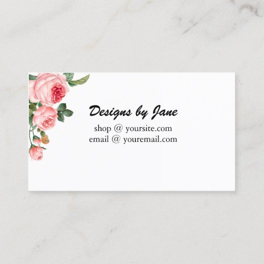 Liebe Ihrer Bestellung Einsteckkarte für kleine Un Visitenkarte (Rückseite)