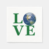 Liebe Ihrer Erde Serviette (Vorderseite)