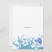 Liebe Ihrer Life Blue Baby Dusche Einladung (Rückseite)