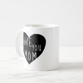 Liebe Ihrer Mama ⎥ personalisierte Umarmung Kaffeetasse (Vorderseite Links)
