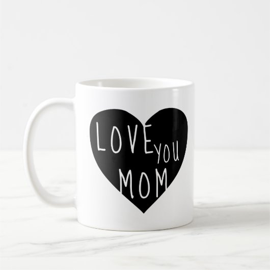 Liebe Ihrer Mama ⎥ personalisierte Umarmung Kaffeetasse (Links)