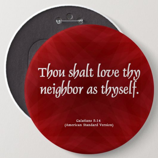 Liebe Ihrer Nachbargalaten 5:14 Button (Vorne & Hinten)