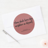 Liebe Ihrer Nachbargalaten 5:14 Runder Aufkleber (Umschlag)