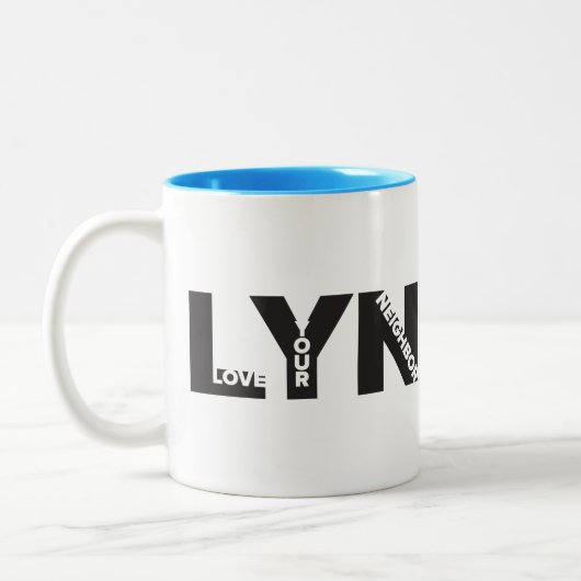 Liebe Ihrer Nachbarschaft Tasse (Links)