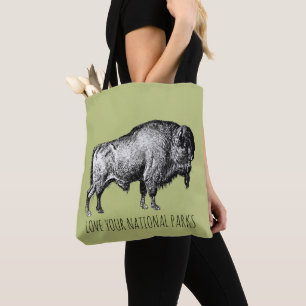 Liebe Ihrer Nationalparks Buffalo Tasche