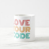 LIEBE IHRES CODES - PROGRAMMIERENDER NERD KAFFEETASSE (Mittel)