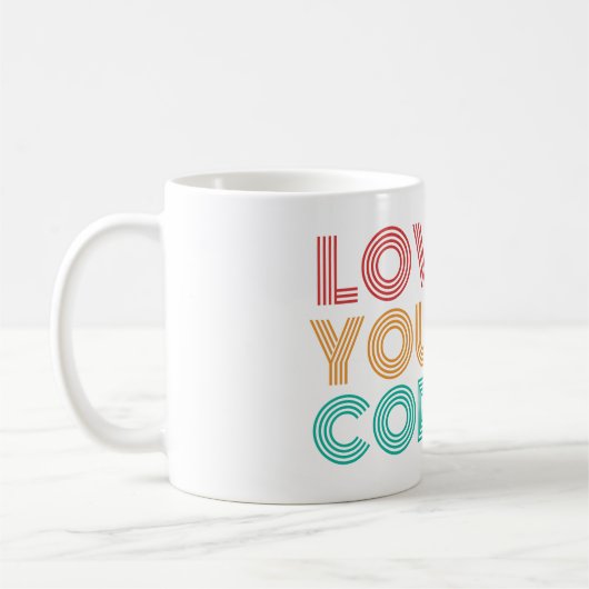LIEBE IHRES CODES - PROGRAMMIERENDER NERD KAFFEETASSE (Links)