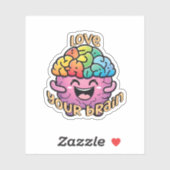 Liebe Ihres Gehirns | Bewusstsein für Neurovielfal Aufkleber (Blatt)