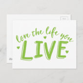 Liebe Ihres Lebens Postkarte (Vorne/Hinten)