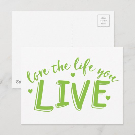 Liebe Ihres Lebens Postkarte (Vorne/Hinten)