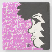 Liebe Ihres Lichtsteinen-Untersetzer Steinuntersetzer (Vorderseite)