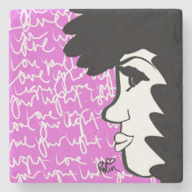 Liebe Ihres Lichtsteinen-Untersetzer