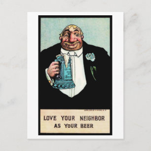 Liebe Ihres Nachbarn Postkarte