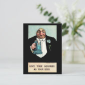 Liebe Ihres Nachbarn Postkarte (Stehend Vorderseite)