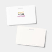 Liebe Ihres Pastors Ausweis (Vorder- & Rückseite)