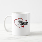 Liebe Illinois Hearts Tasse (Links)