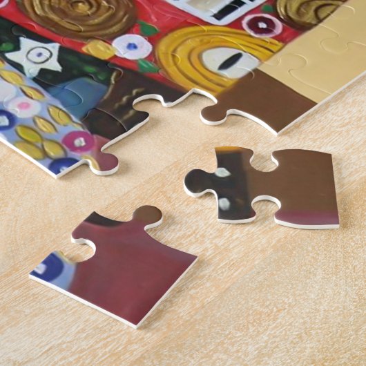 Liebe im Baum des Lebens | Gustav Klimt | Puzzle (Seite)