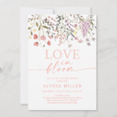 Liebe im Bloom Boho Wildblume Brautparty Einladung (Vorderseite)