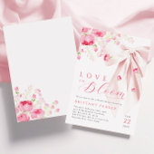 Liebe im Bloom Bow-Brautparty Einladung