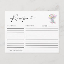 LIEBE IM BLOOM-BRAUTPARTY BEGLEITKARTE