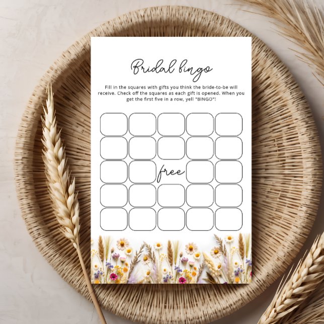 Liebe im Bloom Brautparty Bingo Game (Von Creator hochgeladen)