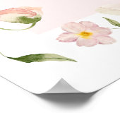 Liebe im Bloom Brautparty Blume Bar Sign Poster (Ecke)