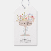 Liebe im Bloom Brautparty Vielen Dank Geschenkanhänger (Vorderseite)
