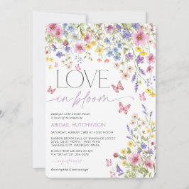 Liebe im Bloom Butterfly-Brautparty Einladung