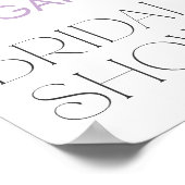 Liebe im Bloom Butterfly Brautparty Willkommen Poster (Ecke)