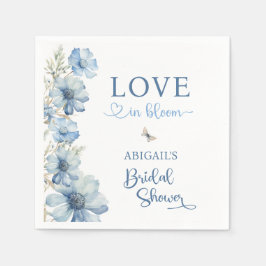 LIEBE IM BLUE BLUE FLORAL BRAUTPARTY SERVIETTE