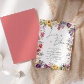 Liebe im blühenden blumigen Brautparty Einladung