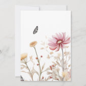 Liebe im blühenden Brautparty Dankeskarte (Rückseite)